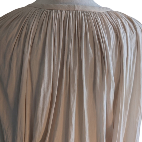 Ramy Brook Paris Dress Champagne Cream Boho Silk Size M - Picture 10 of 13